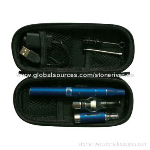 3-in-1 Electronic Cigarette Kit with AGO, MT3 and Glass Globe Atomizer for E-liquid, Wax, Dry Herb